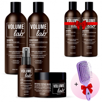 Intensīvs komplekts matu augšanai un pret matu izkrišanu VOLUME LAB + šampūns un kondicionieris dāvanā